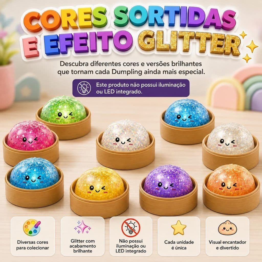 Dumpling Squishy Surpresa com Opções de Modelo
